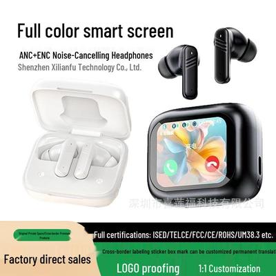 Cross-border Hot Sale LX10Ai Wireless Bluetooth Earbuds with Smart Color Screen and ANC+ENC Dual Noise Reduction