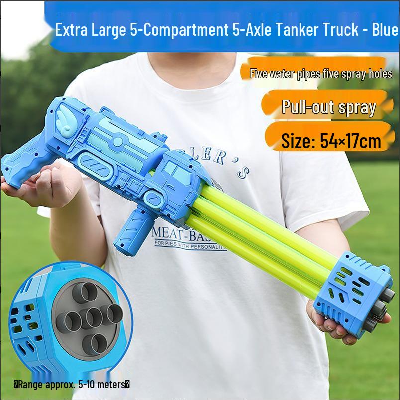 Large Capacity Pull-Out Water Gun Toy for Kids - Perfect for Beach and Water Play Activities