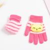 Cute Warm Colorful Gloves Thick Stylish Cartoon Animals Mitten Full Finger Mitten Colorful Striped Mitten for Toddler