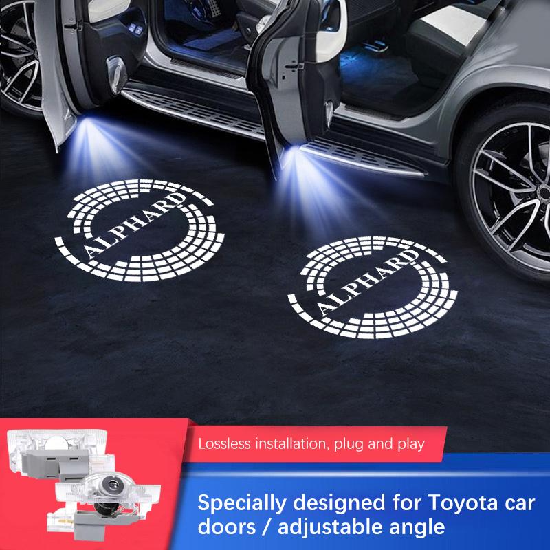 

Led Car Door Light Luces Projector For TOYOTA Alphard 2011-2024 Vellfire 20/30 Series Decoration Styling Modification Accessorie 2PCS
