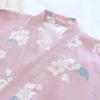 Floral Front Washable Summer Kimono [SISOFTLY] Women's Jinbei, Pattern, 100% Cotton, 2-Piece Set, 3/4 Sleeves, Opening, Samue, Cute, Yukata, Women's,