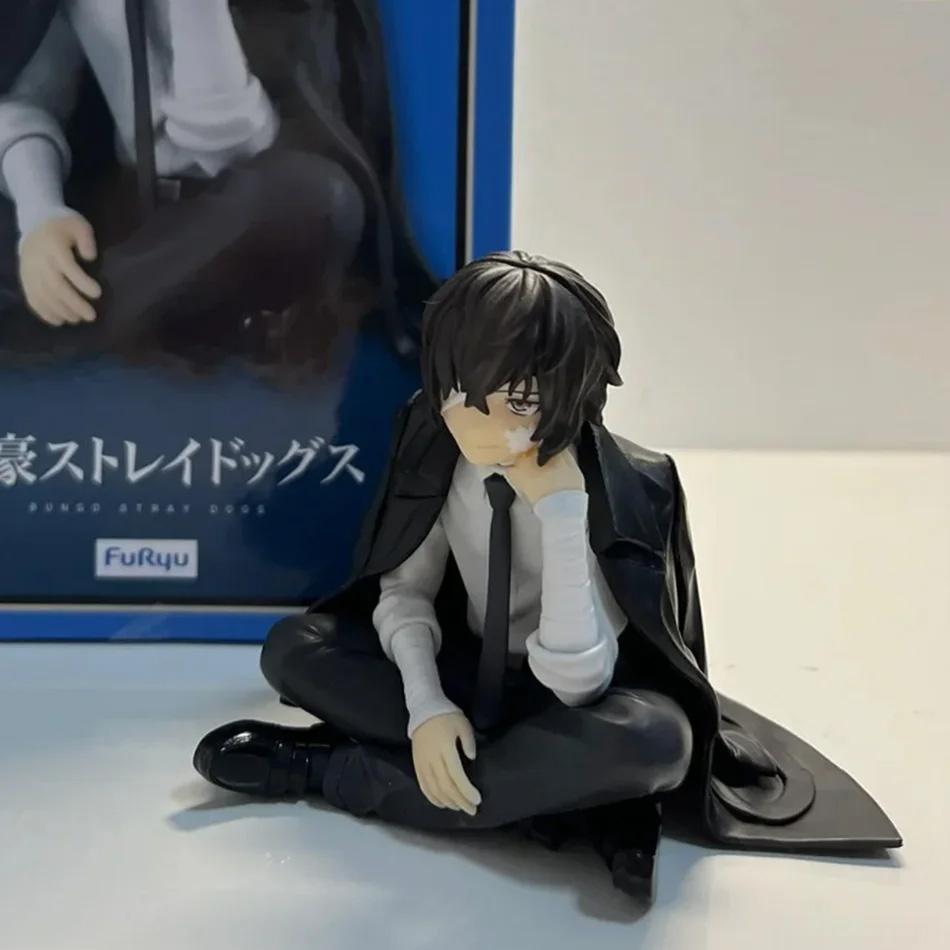 2Pcs Bungo Stray Dogs Dazai Osamu Figurine Nakahara Chuuya Action Figures Pvc Model Collection Noodle Stopper Birthday Toy Gifts