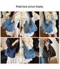 2025 Vintage Denim Crossbody Shoulder Bag - Trendy, Large Capacity, Casual Versatile Tote for Women