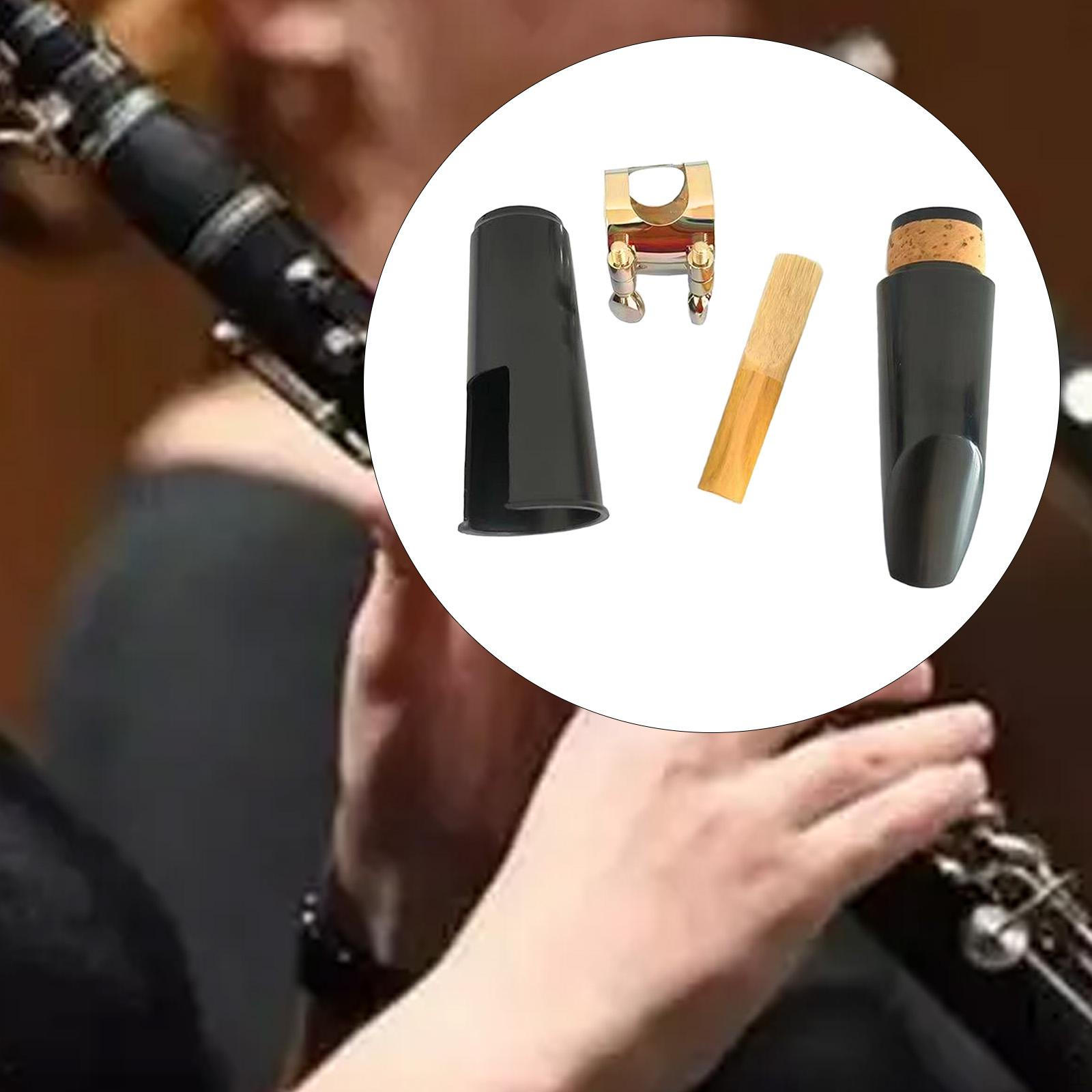 

Clarinet Mouthpiece Musical Instruments Part Reeds Easy Installation Spare Parts Woodwind Gold clip