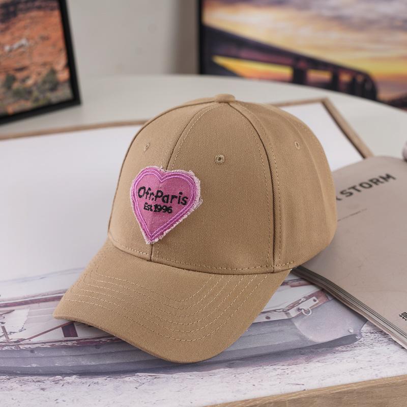 Neuer Hut für Damen, Herbst- und Winter-Hardtop-Baseballkappe, modisch und modisch, Sonnenschutzhut, Liebe