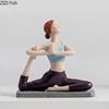 Creative Painted Yoga Girl Figures Statue Crafts Desk Decoration Yoga Sports Character Sculpture Ornaments Room Aesthetics Decor