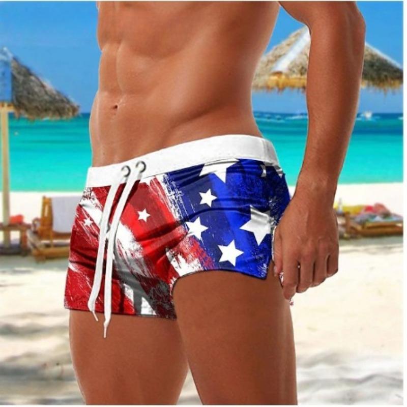 

Летние шорты с 3D принтом американского флага, модные повседневные пляжные мужские шорты 6XL