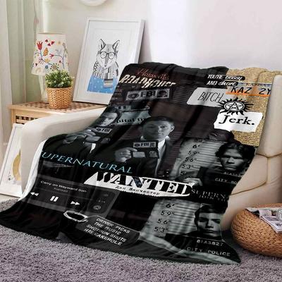 1pc Supernatural 24 Blanket Soft Warm Throw for Home, Office, Travel All Season Cozy Bedding Gift, Office Cozy Accessory