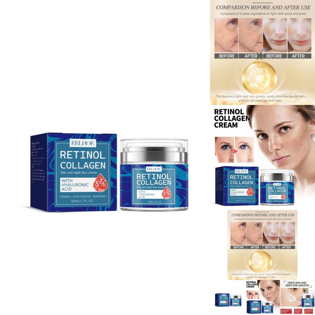 Eelhoe Retinol Collagen Cream For Smooth Radiant Skin Reduces Fine Lines And Dark Spots