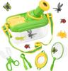Forscher/Entdecker-Set für Kinder (4+): Insektenbox, Lupe, Fänger, 12 künstliche Insekten, Schmetterlingsnetz. Grün, Geschenk für Jungen & Mädchen