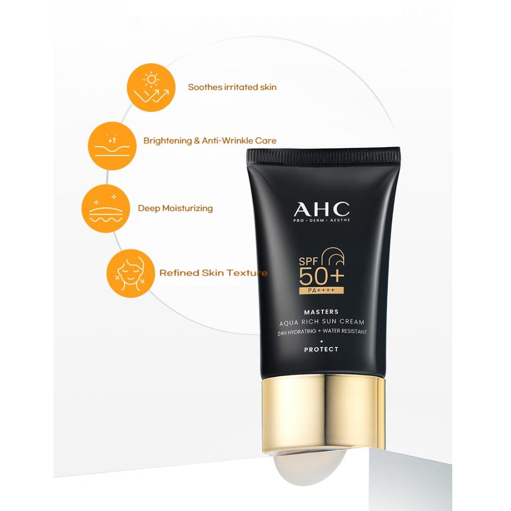 AHC Masters Aqua Rich Sun Cream SPF50+ PA++++ 50ml
