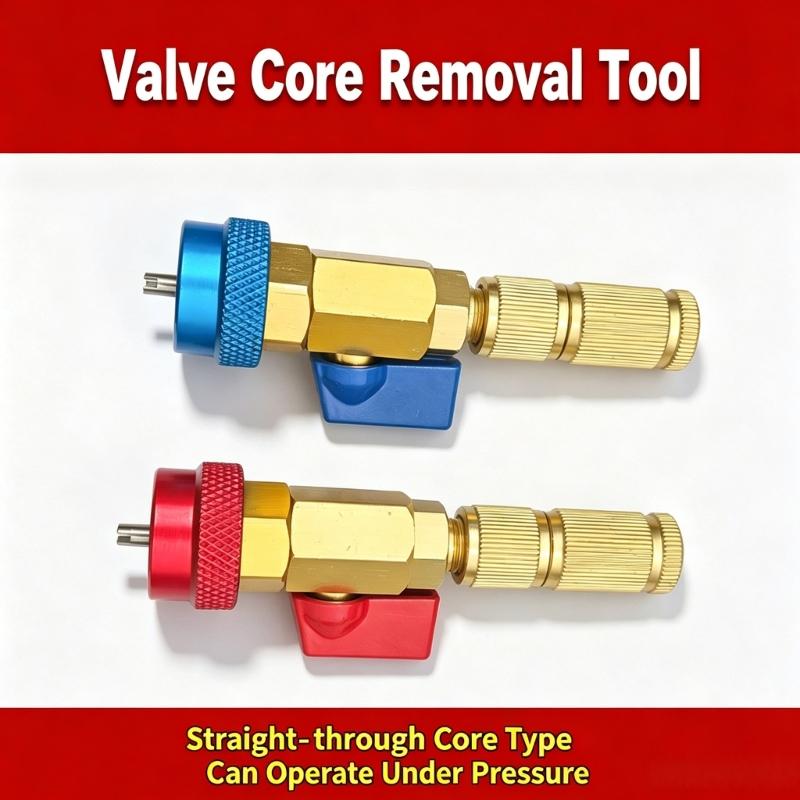 31BC R134a Valves Cores Quick Remover with Metal Body for Air Conditioning Work