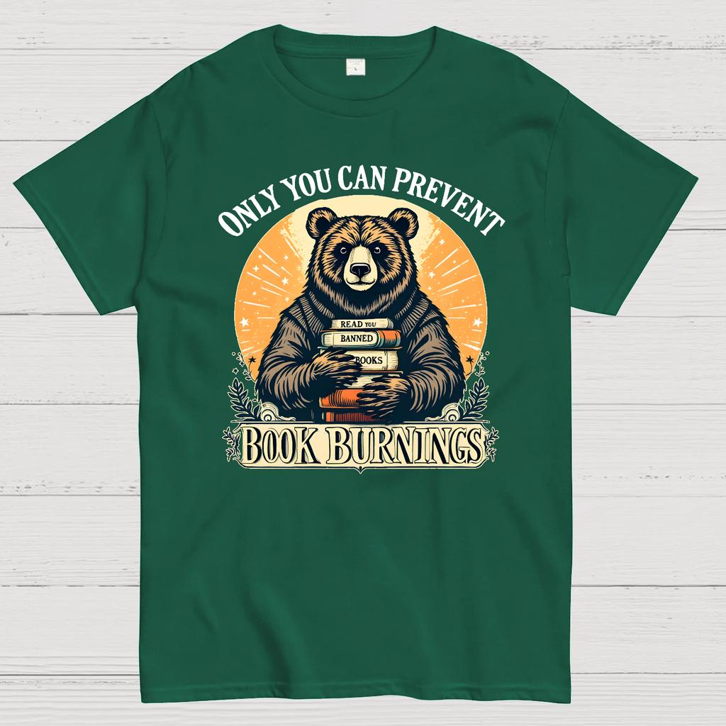 Only You Can Prevent Book Burnings Cotton Summer Casual Cool Loose T-Shirt
