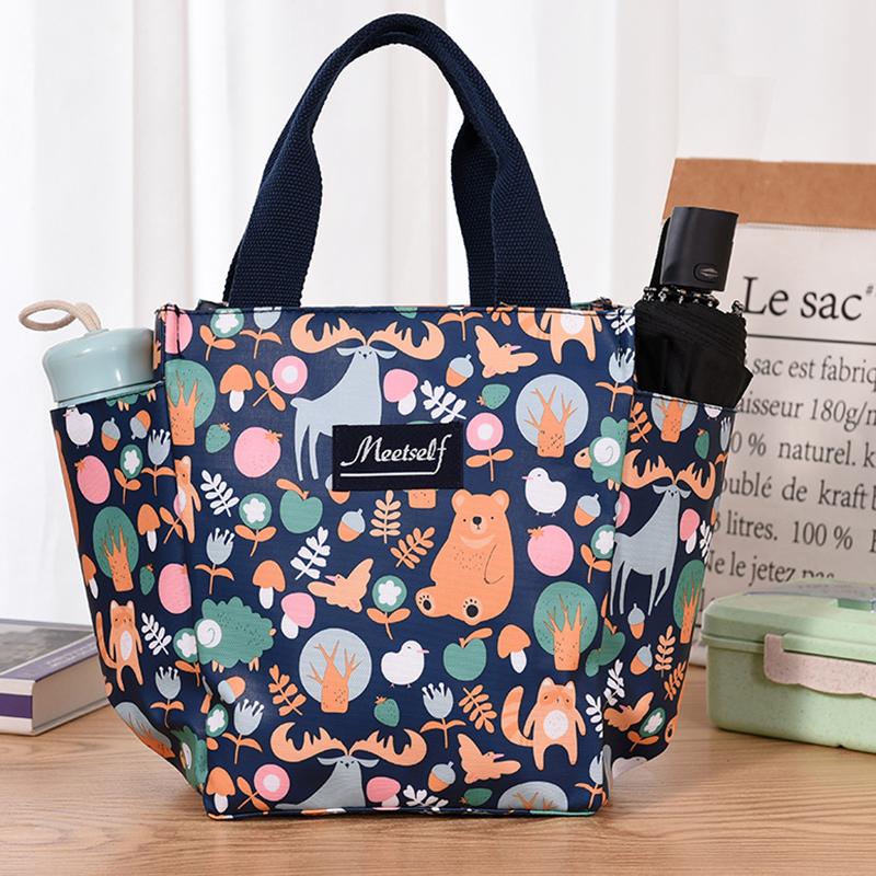Large-capacity insulated handbag, foldable aluminum foil insulated ice pack bag, outdoor camping picnic bag