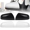 Left Right Door Side Mirror Cover For Vauxhall Zafira MK2 2005 2006 2007 2008 Primed White/Glossy Black Rearview Mirror Cap