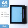 A5 Student Diary Faux Leather Magnetic Buckle Blue Multi-Color Storage Notebook Business Notepad Wireless Perfect Binding Solid