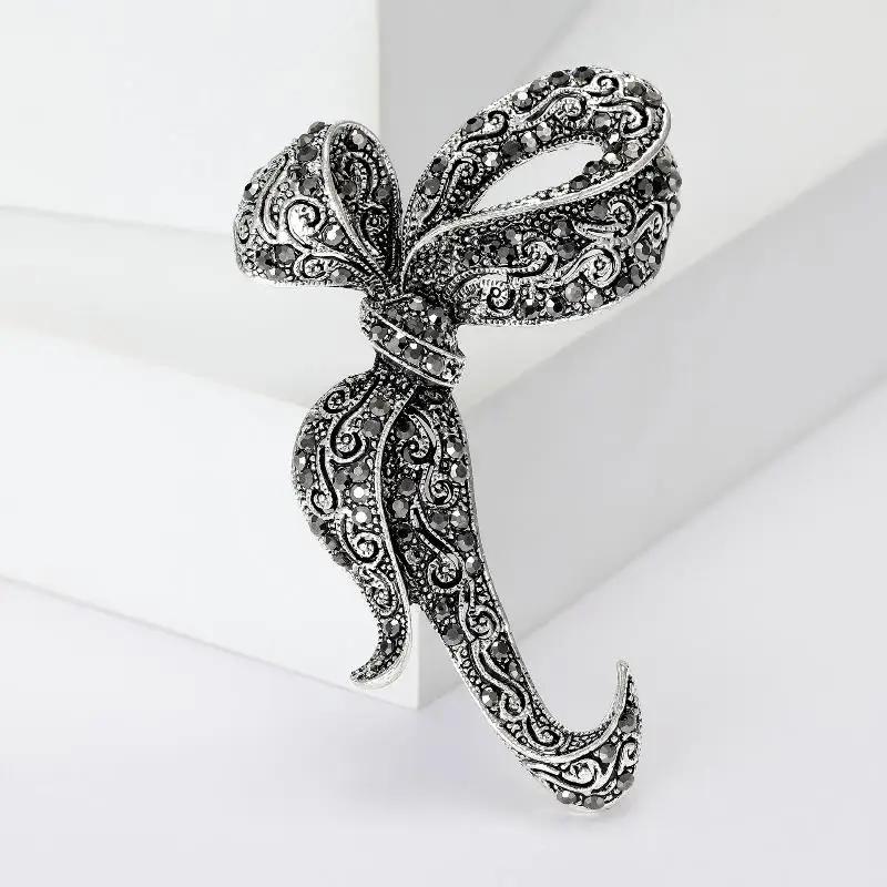 Винтажные Броши-Банты со Стразами для Женской Одежды, Пальто, Аксессуаров, Подарков