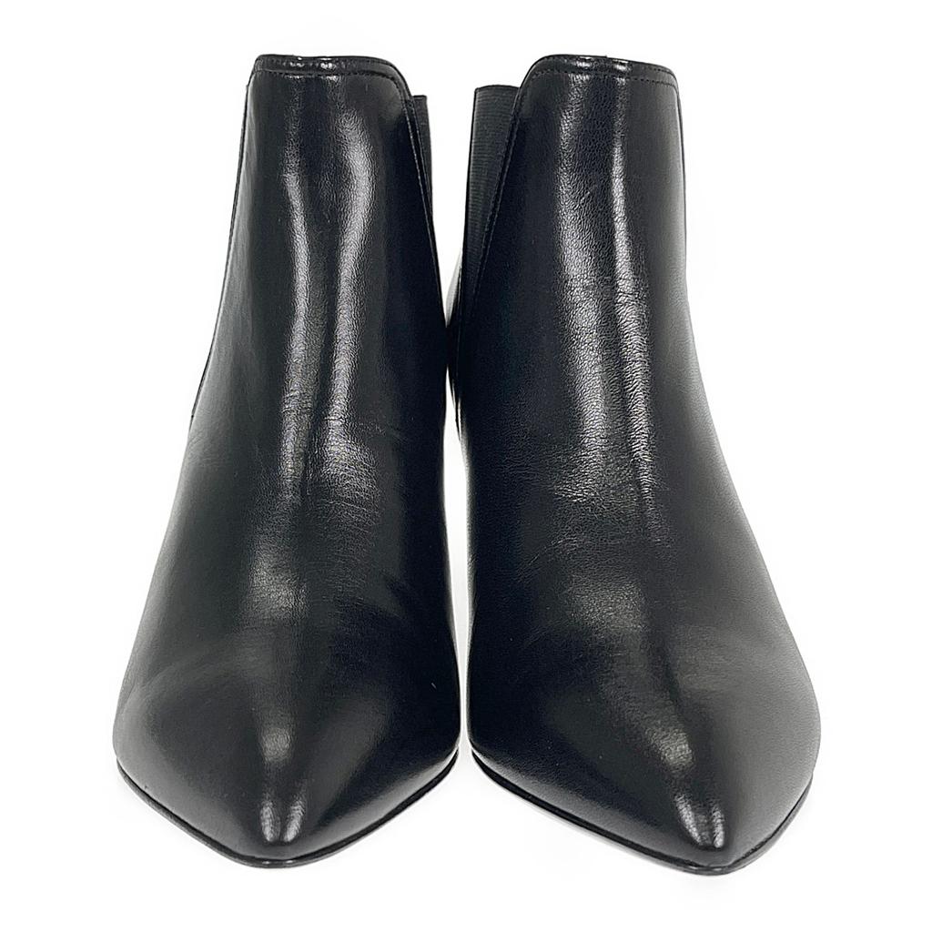 CELINE 38 Stiefel schwarzes Leder Damen