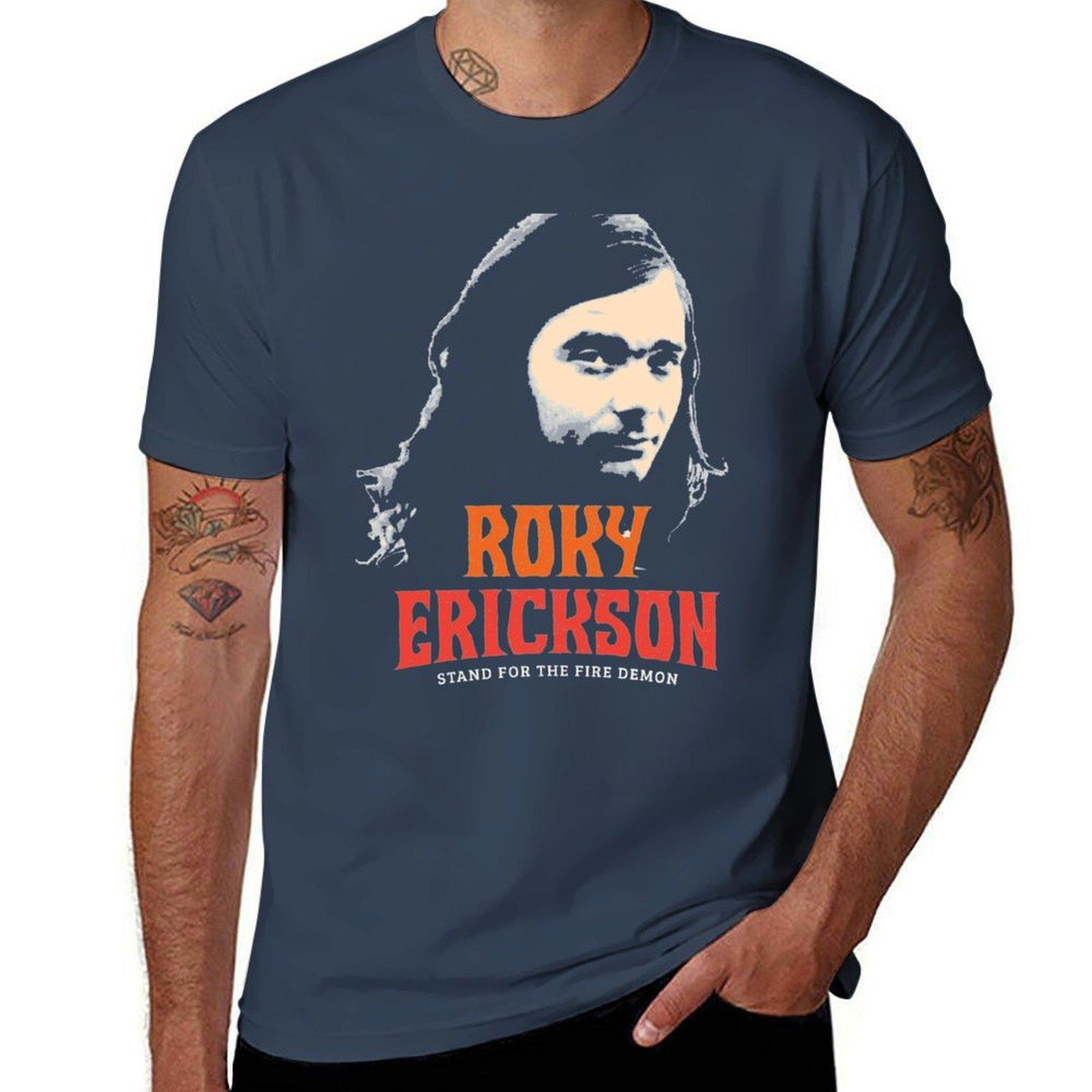 Roky Erickson Triblend TShirt Casual Lightweight Short Sleeve Top S