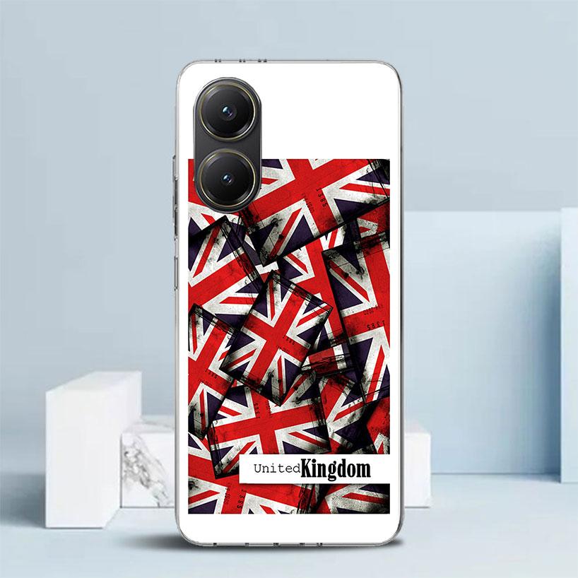 Union Jack England UK Flag Soft Cover for Xiaomi Poco F7 Ultra X7 X6 X5 Pro M7 Phone Case Redmi 15 15C 13 13C 12 12C 10 10C Prin