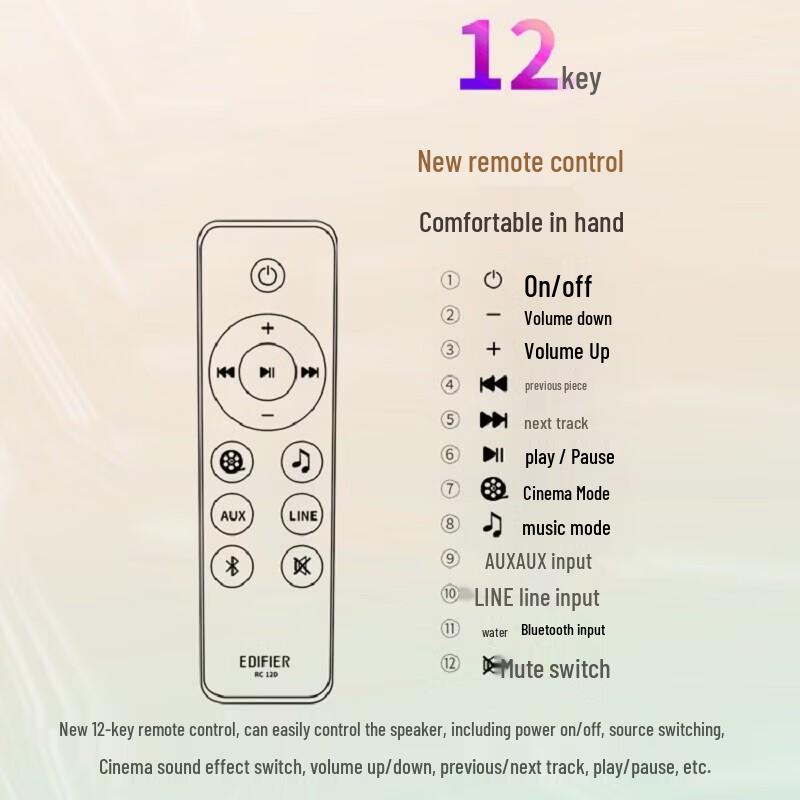 Edifier D12 Wireless Bluetooth Desktop Speaker CN plug (adapter included)