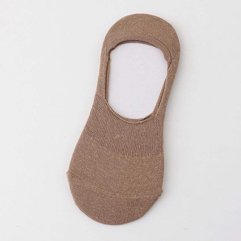 Women's Summer Thin Mesh Breathable Sweat Suction Shallow Mouth Non Slip Non Fall with Invisible Socks