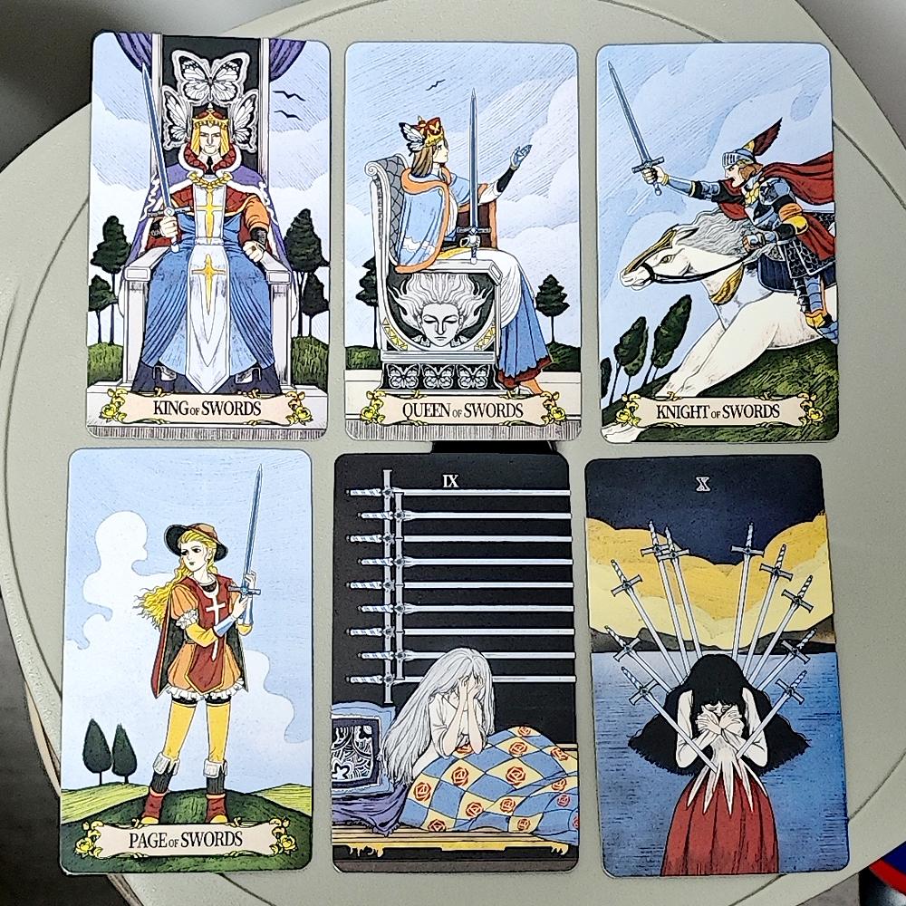 Secret Mirror Tarot Deck 78 Stück Bunte Tarotkarten Basierend auf dem Rider-Waite-System 10,3*6cm