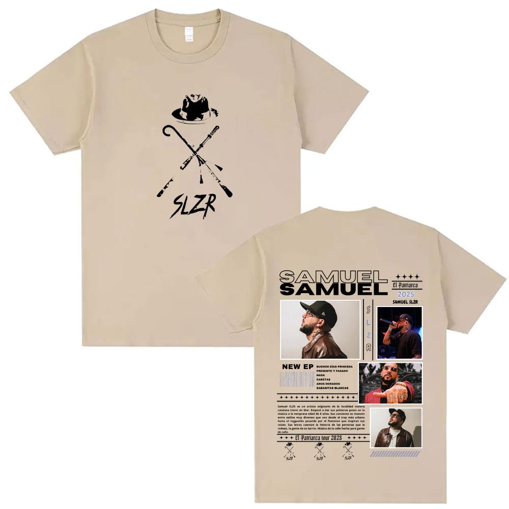 Rapper Samuel Slzr Tour T Shirts Unisex Women Hip Hop Pop Music Tshirts Harajuku Gothic Style Casual Oversized T Shirt