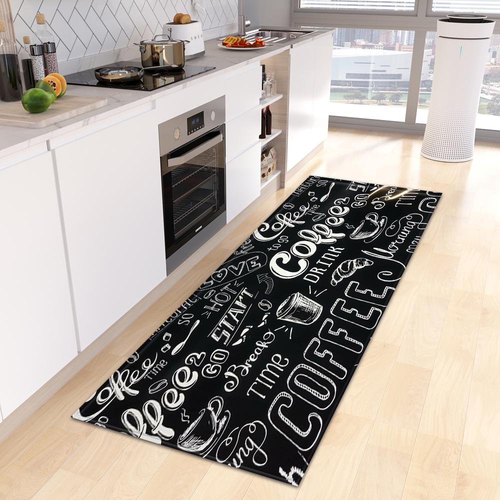 

VIKAMA 1/2PC Minimalist Cartoon Kitchen Mat, Non-Slip Bathroom Rug, Windowsill Pad, Cut-to-Size, Dirt-Resistant Home Decor 1PC 40x60CM