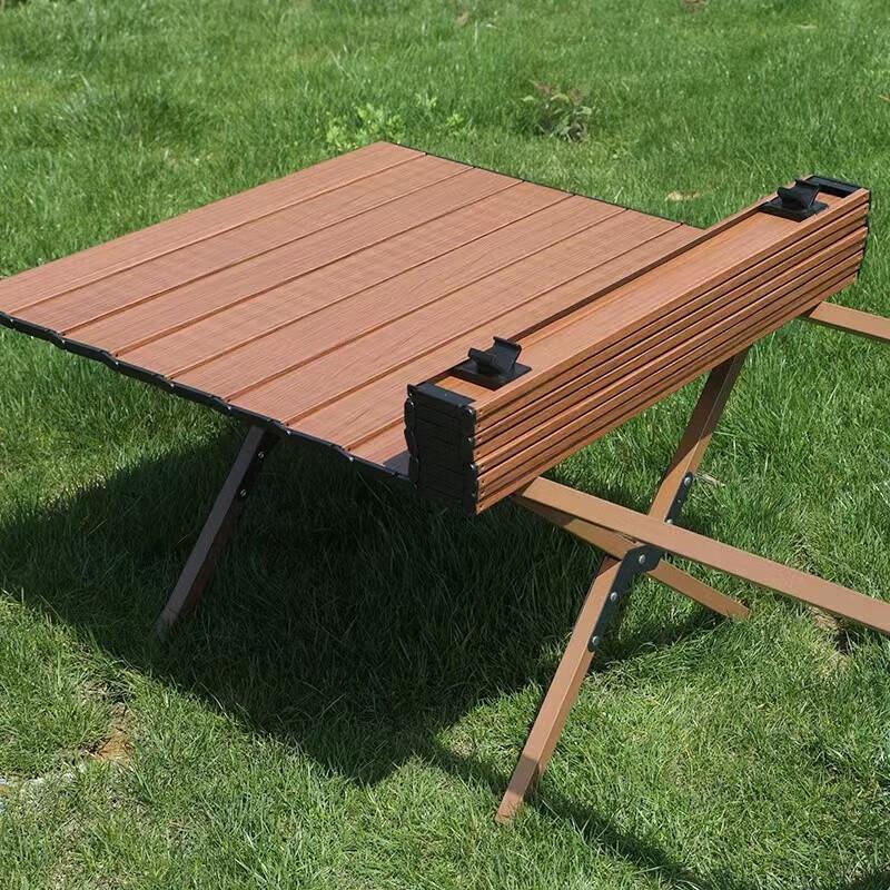 FTLY Camping Carbon Steel Folding Roll-up Table