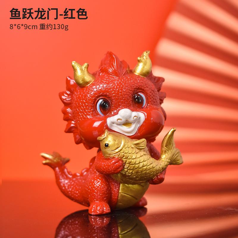

Miniature Resin dragon Figurine Ornament Mini Cute Zodiac Dragon Statue Crafts Office Home Living Room Decoration Holiday gift