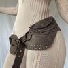 Rivet Studded Corset Adjustable Waistband Waist Bag Belt Women Cincher Cool Waistband Punk Fanny Belt Waist Accessory