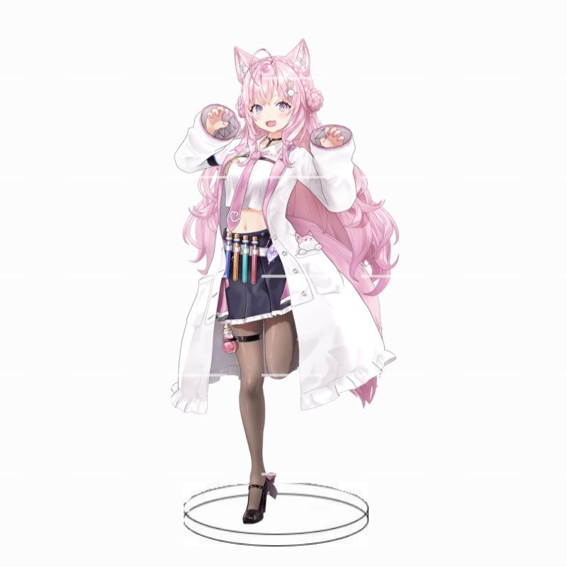 Animation Hololive anchorwoman acrylic insert card white blowing snow summer color festival animation peripheral decoration