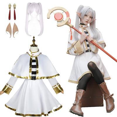 Agtop Freiren Cosplay Costume and Wig Set (Freyren, XXL) [Parallel Import]