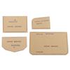 4Pcs Acrylic Wallet Template DIY Leather Craft Zipper Coin Purse Card Bag Making Tools