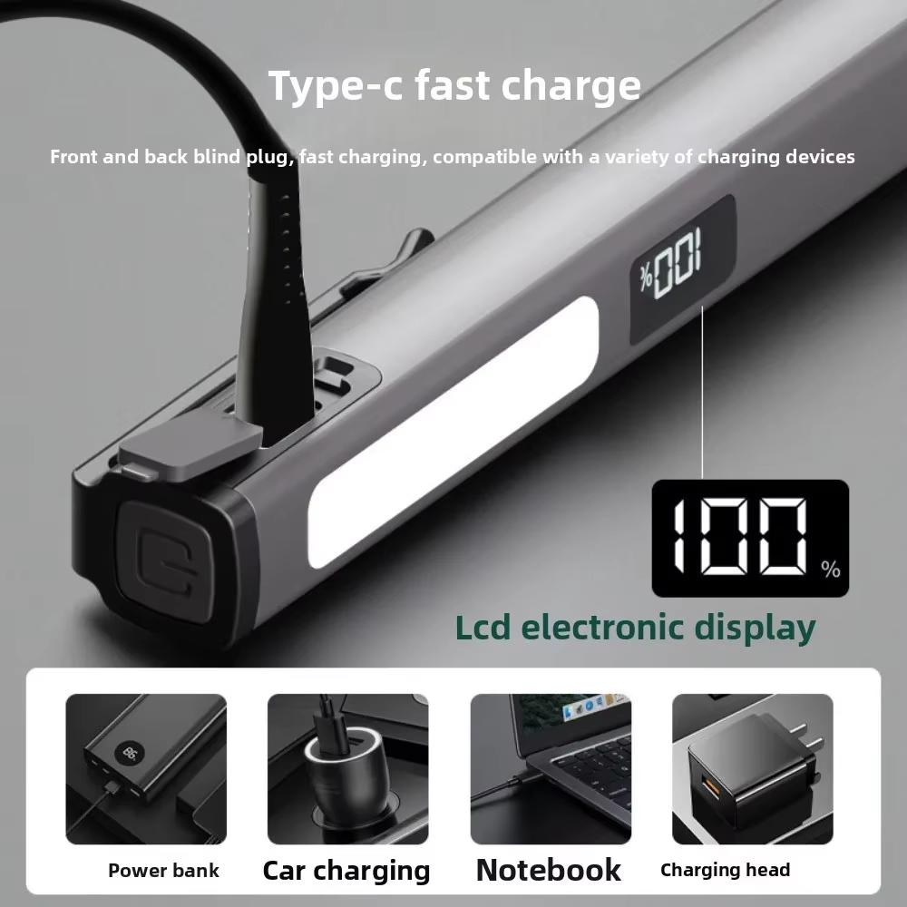 LED+SMD Medical Handy Pen Light with Pen Clip Work Inspection Flashlight 120LM Medical Nursing Pen Pupil Lamp 400mAh for Camping