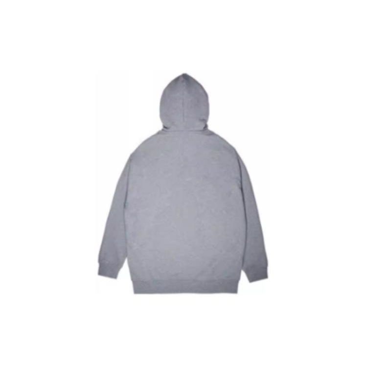New Era Hooded Pullover Letter Print Long Sleeve American Sweatshirt Unisex Sweatshirt Gray 12727846