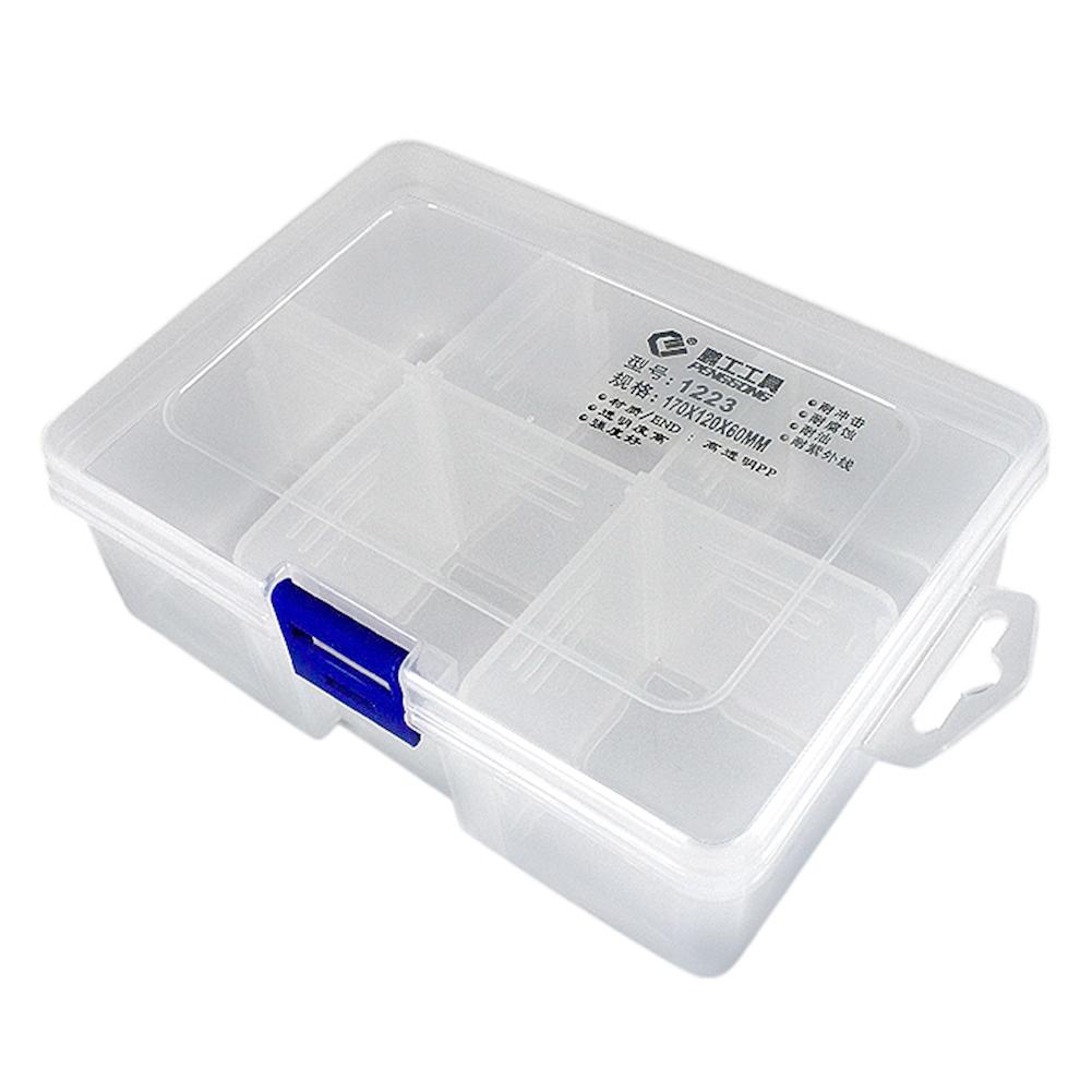 Прозрачный кейс для хранения из полипропилена со съемными перегородками коробка для хранения электронных компонентов портативные контейнеры для ювелирных изделий и винтов 2790₽