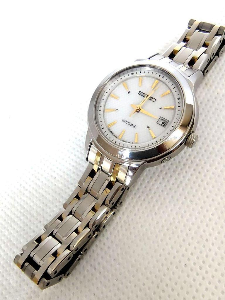 [USED] Rare Seiko Exceline Titanium Radio-Controlled Solar Watch 1B22-0BJ0