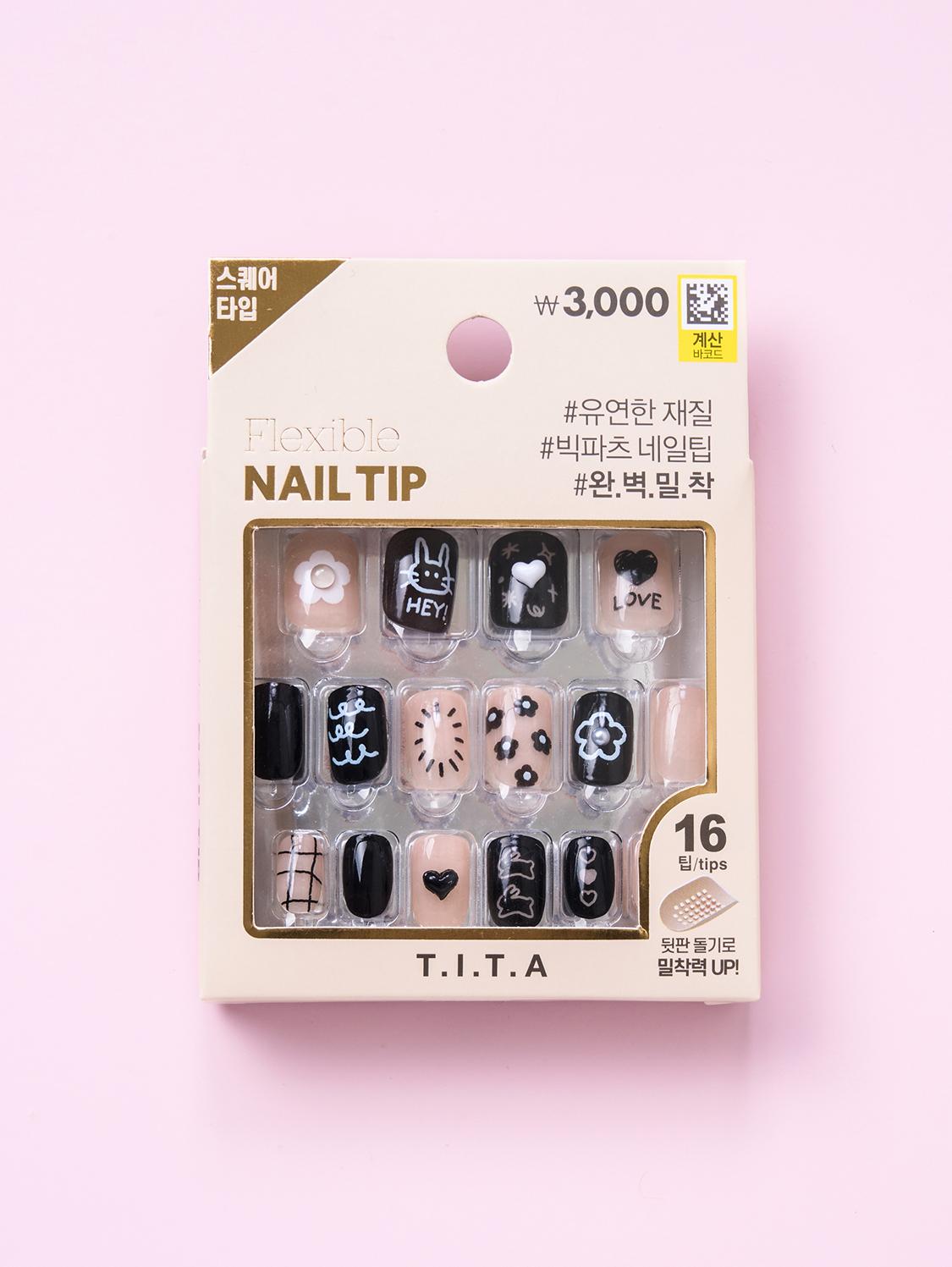 FW 25 Teeta Press-On Nail Tips #3 1ea