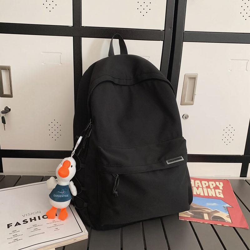 Schoolbag Trend Backpack Men's Simple Junior High School Student Large Capacity Travel Backpack Women's Japanese Versatile College Student Book