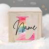 Personalized Money Box Kids Money Boxes Rainbow Letter with Name Coin Collection Box Wooded Coin Bank Child Birthday Shower Gift
