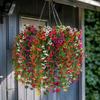 Artificial Plants and Flowers Artificial Hanging Flower UV Resistant Garden Yard Balcony Fake Plant Wedding Party Outdoor Decor