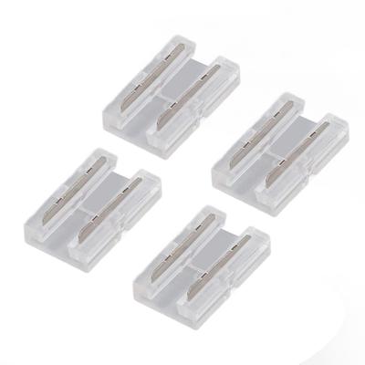 20 ks FCOB COB LED pásku Konektor 8mm 0,31in Průhledný Bez pájení COB LED pásku na 2-pinový konektor vodiče