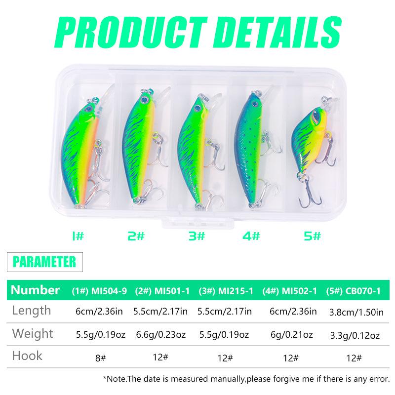 Hengjia Floating Minnow Lure Set - Long Cast & Micro Minnow Collection