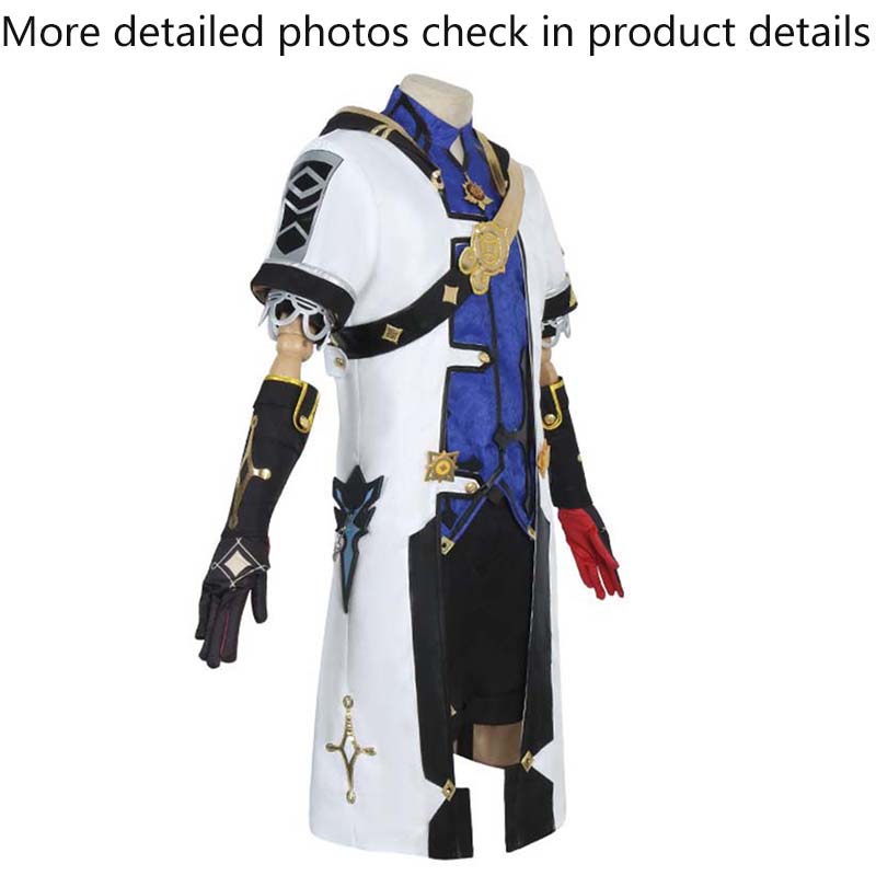 Game   Albedo Adult Cosplay Costume Deluxe Suits The Ordo Favonius Wig Uniform Gloves Socks Wig Albedo Outfits