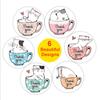 500Pcs Cat Thank You Stickers  Round Adhesive Seal Labels For Gift Decoration