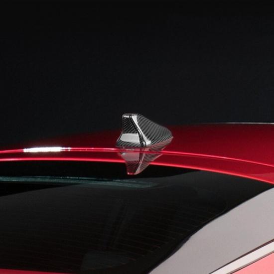 Real Hard Carbon Fiber Car Top Antenna Stick Cover For Kia Stinger 2018-23