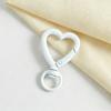 Colorful Heart-Shaped Keychains: DIY Jewelry Accessories with Spray-Painted Spring Clasps and Zinc Alloy Jump Rings