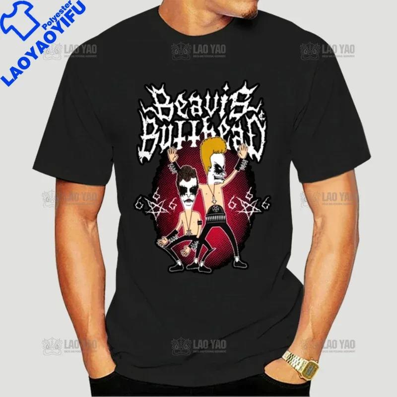 T-shirt Kawaii Beavis and Butthead Novità Divertenti Grafiche Cartoon T-shirt Uomo Abbigliamento Casual Estate Uomo T-shirt Oversize